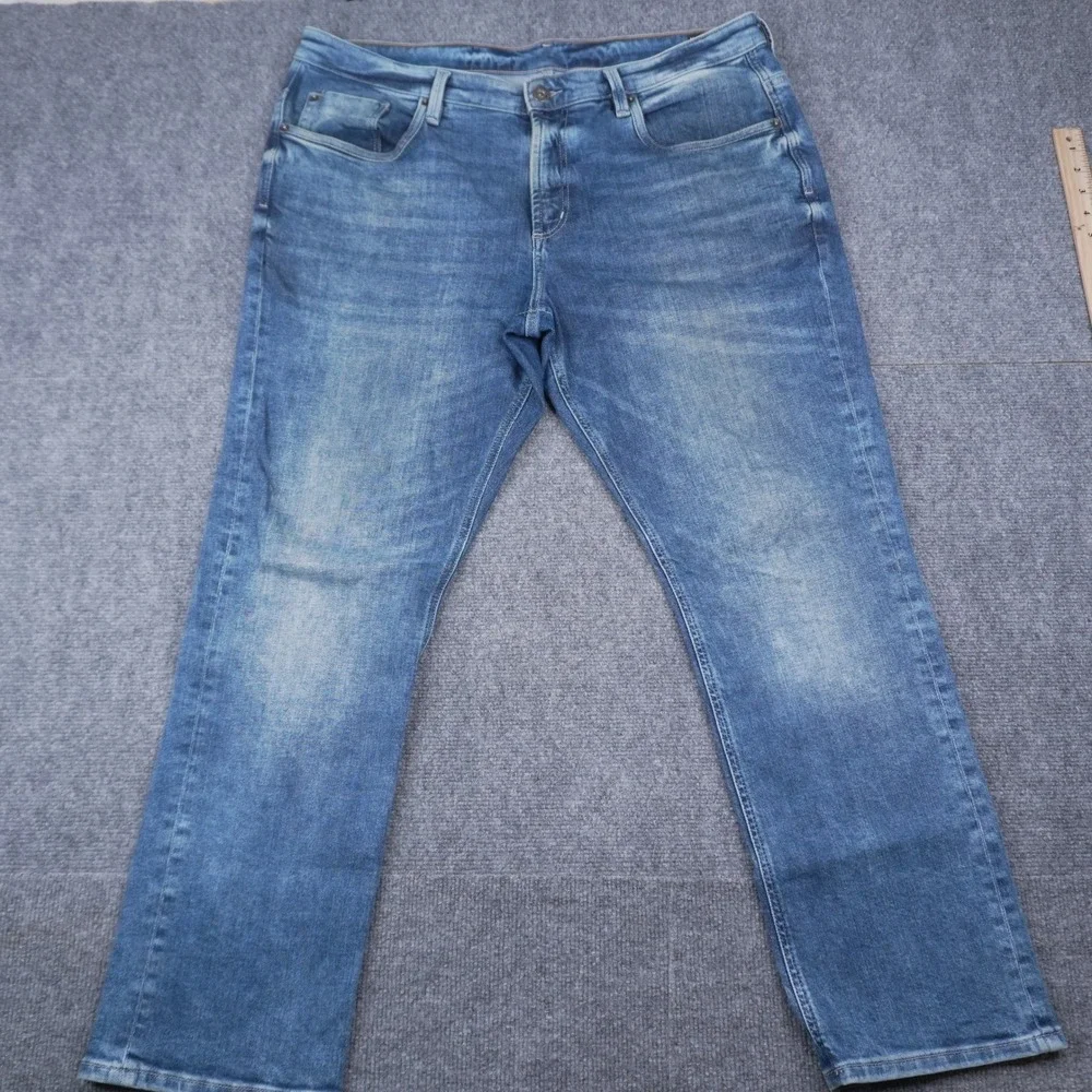 Buffalo David Bitton Ash-X Jeans Mens 38x30 Blue Basic Slim Stretch Denim